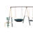 XDP Recreation Deerfield 10 Child Capacity Kids Swing Set Backyard Play Set