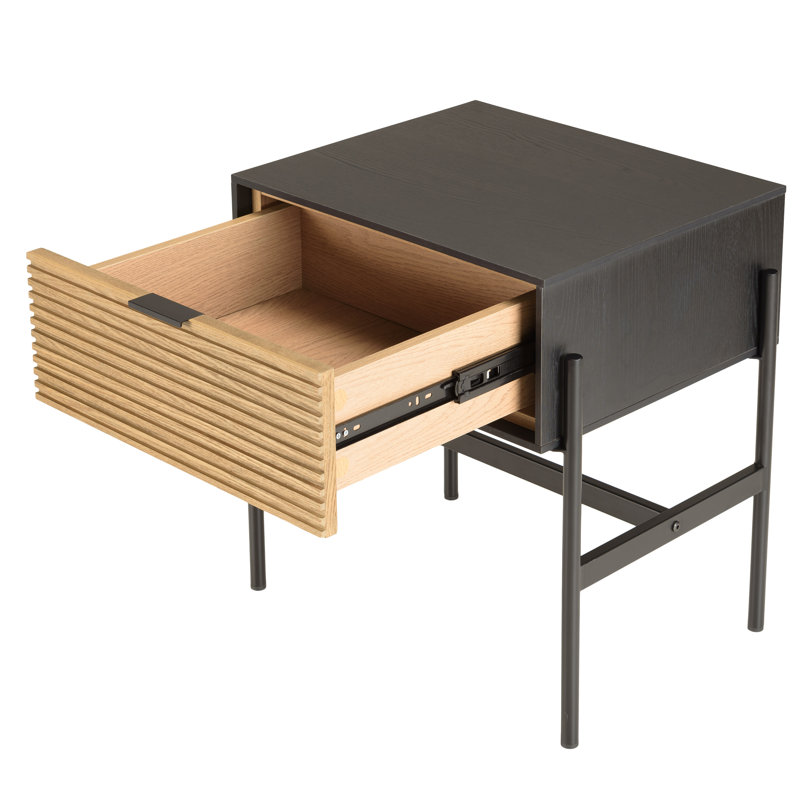 Aliegha 51cm W Laminate Bedside Table