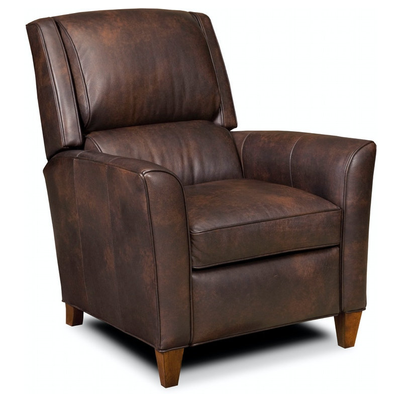 Roswell Recliner, Mahogany, Aspen Lenado Brown Genuine Leather, Manual