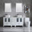 Ensemble de meuble-lavabo double 61,5 po avec miroir Mandrup-838967728