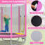 Trampoline pour enfants avec filet d'enclos de sécurité, glissade et échelle, assemblage facile, trampoline récréatif d'extérieur régulier-124942268