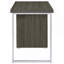 Bureau réversible à 3 tiroirs gris patiné