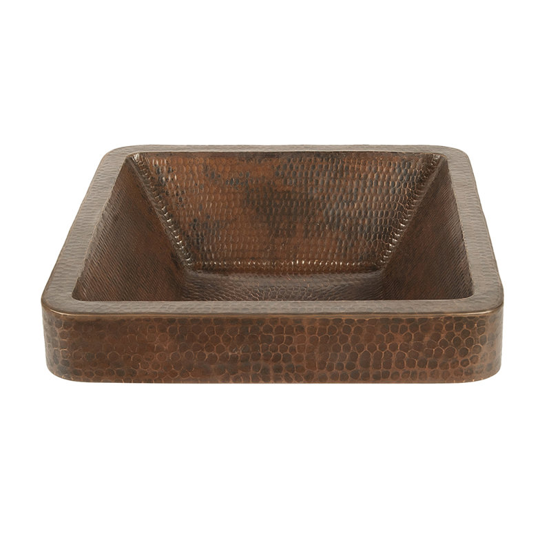 Premier Copper Products BSP5_VSQ15SKDB-P Bathroom Sink And Drain Package
