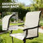 Ensemble de 2 chaises d'extérieur, chaises pivotantes-126454363