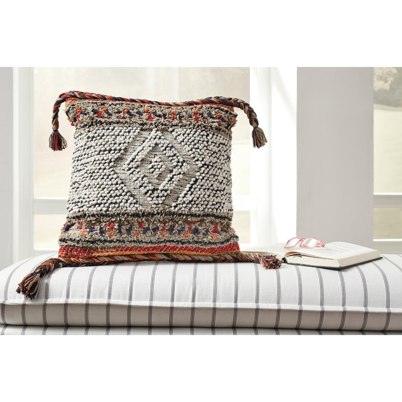 Fariel Cotton Blend Throw Pillow