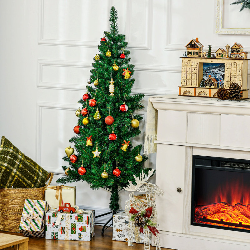 Demi-arbre de Noël artificiel avec 229 branches, 4.11'