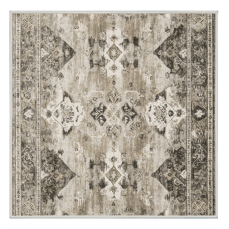 Victorian Flourish Rug, Square 6'