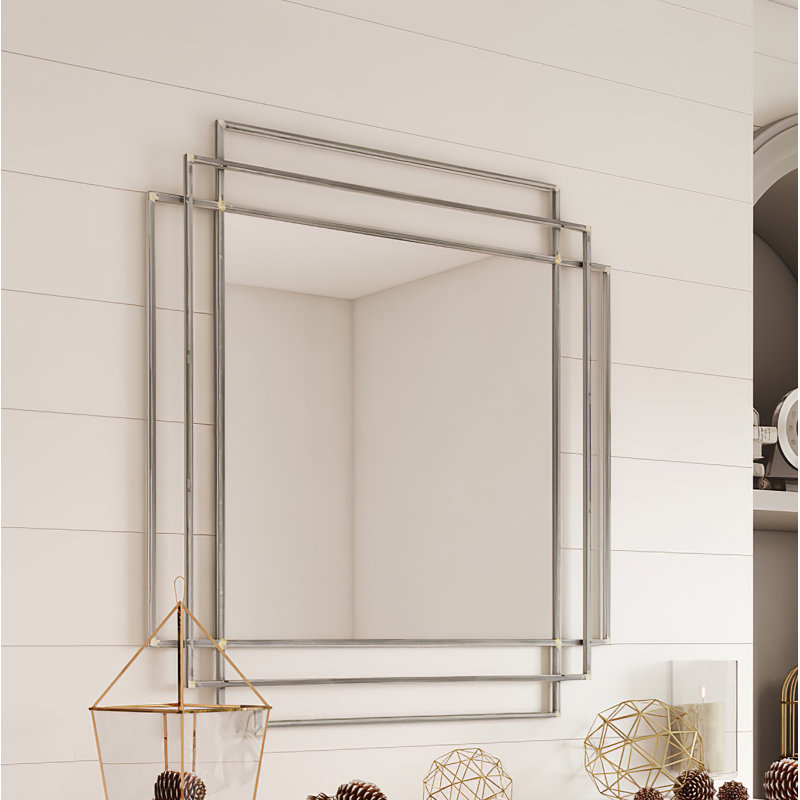 Dmitry Abstract Metal Modern Wall Mirror