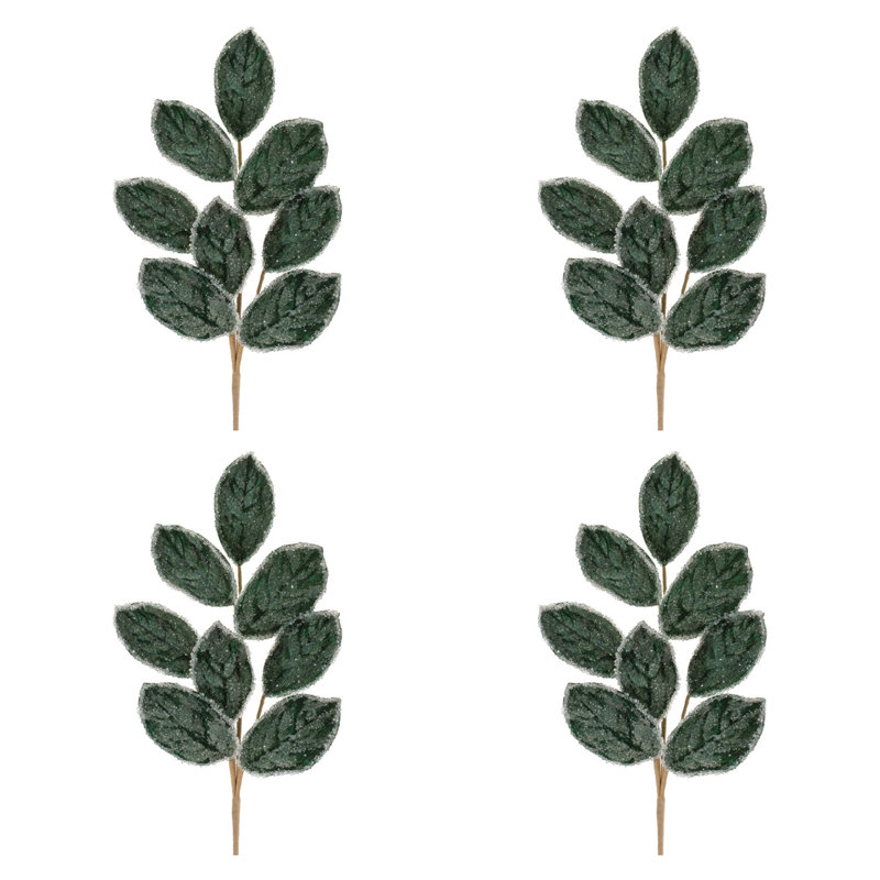 Feuille de magnolia perlée (ensemble de 4)