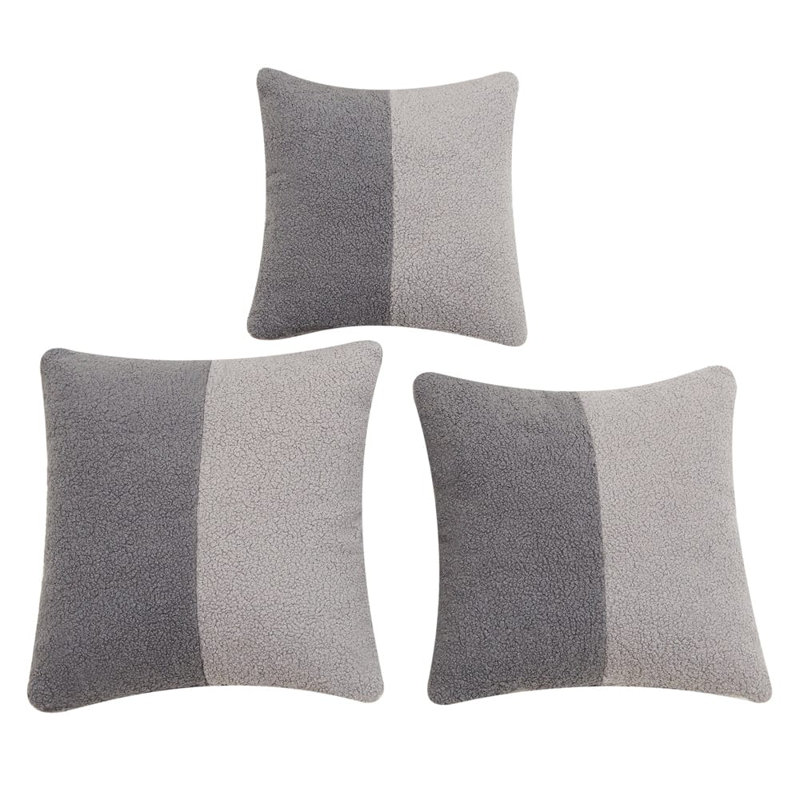 Chaquanna Square Throw Cushion, Grey/Light Grey