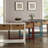 Rectangular Console In White With 2 And Shelf Storage Table Open