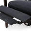 Fauteuil inclinable manuel manuel en bois de 24,75 po de largeur-114238422