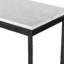 HAMMERED IRON 78'' W Marble Console Table
