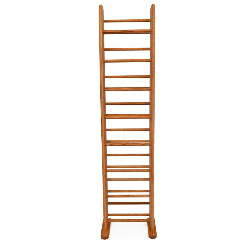 Dowel-Style Wooden CD Rack - 04 Series, Unfinished, 52.5" H x 12.5" W x 7.25" D