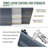 6X3x1ft Large Garden Bed, Grey Color Rectangular Galvanized Metal Outdoor Garden Bed, Suitable For Backyard Ground Gardens For Growing Plants, Vegetables And Flowers.