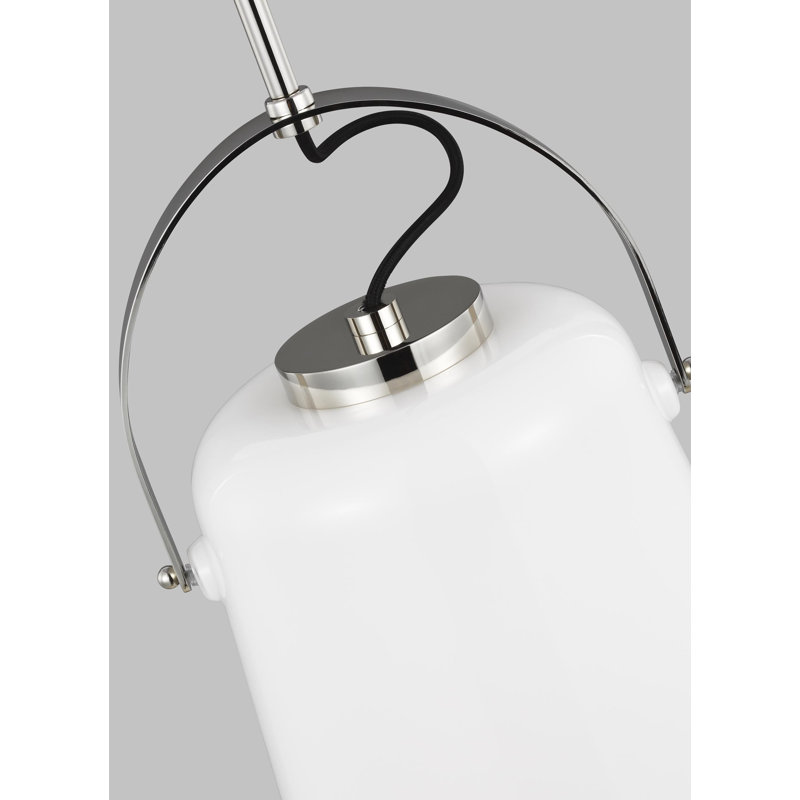 Mini Hazel Time Worn Brass Glass Pendant Light