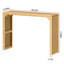 Console étroite 46 po en bois massif noir pour le salon, le vestibule-891343228