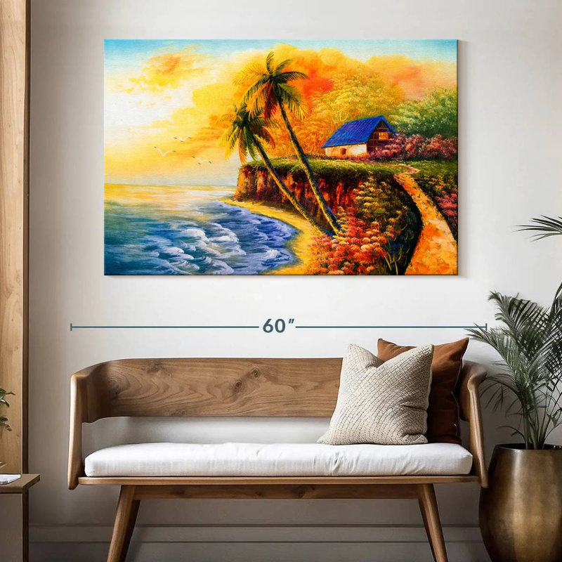 Coucher de soleil tropical Gillard, H 34 po x l 51 po