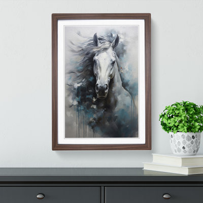 Horse Contemporary Art - Framed Print