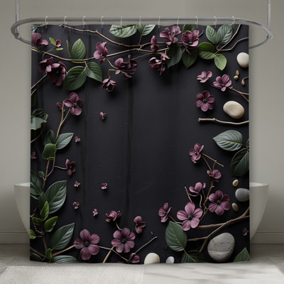 Rideau de douche Flowers - Floral Modern Decor