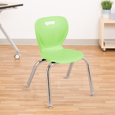 Chaises de classe empilables en plastique avec sièges profilés Shapes Series (ensemble de 4)