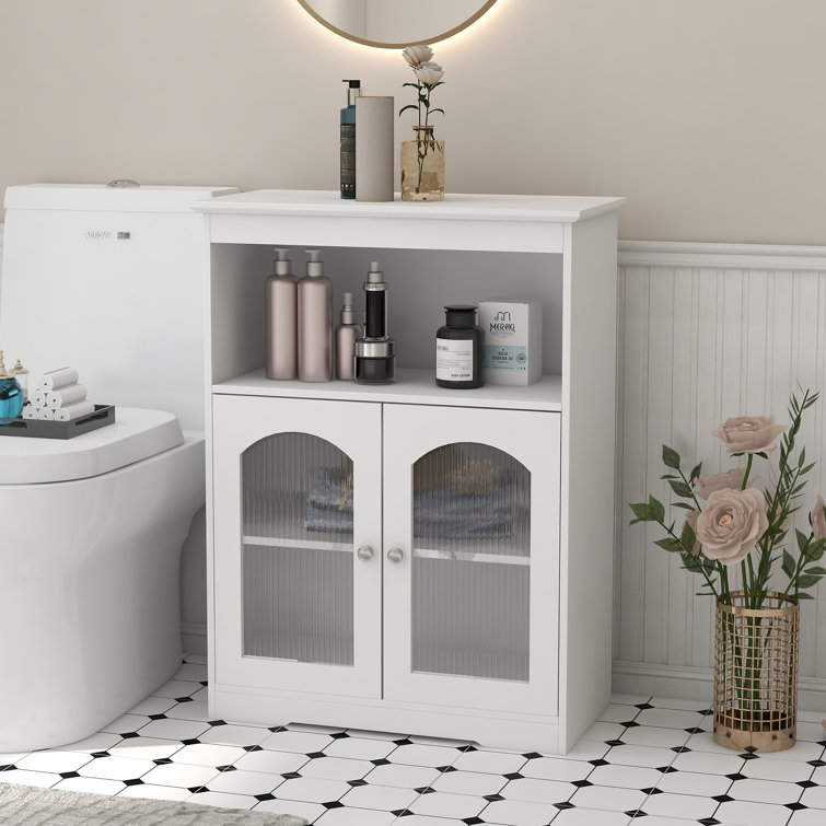 Beachcrest Home Manhattan Freestanding Bathroom Cabinet & Reviews