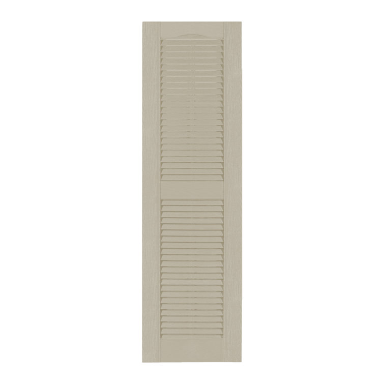 Custom Louvered Shutter with Cathedral Top