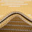 Tapis intérieur / extérieur en polypropylène tissé à la machine marocain en jaune / blanc-96004302