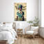 «She Lived Happily Flight Attendant», impression sur toile-88408451