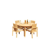 Outdoor 7 - Piece Teak Dining Set