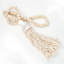 Lily's Living 28"W Natural Wood Decorative Tassel With Shell, Home Accent Art Décor