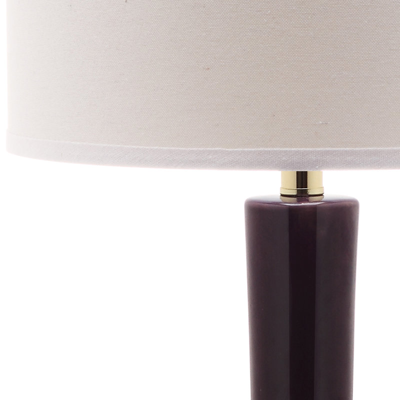 Amoure Ceramic Table Lamp, Dark Purple