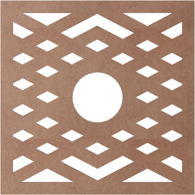 Médaillon de plafond 24 po x 24 po x 6 1/4 po x P 3/8 po