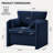 32.7'' Oversized Chenille Accent Chair-608792151