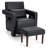Aidenjohn Upholstered Armchair with Ottoman-1540132018