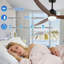 Ventilateur de plafond à DEL 52 pouces avec télécommande et ensemble d'éclairage Boarisch