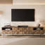 Console Mid-Century avec 2 tiroirs