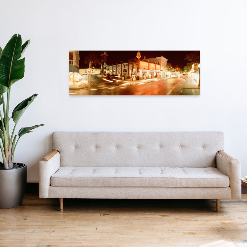 Sloppy Joe's Bar Duval Street Key West Florida USA by Jerry Driendl Photography - Wrapped Canvas Panoramic Print