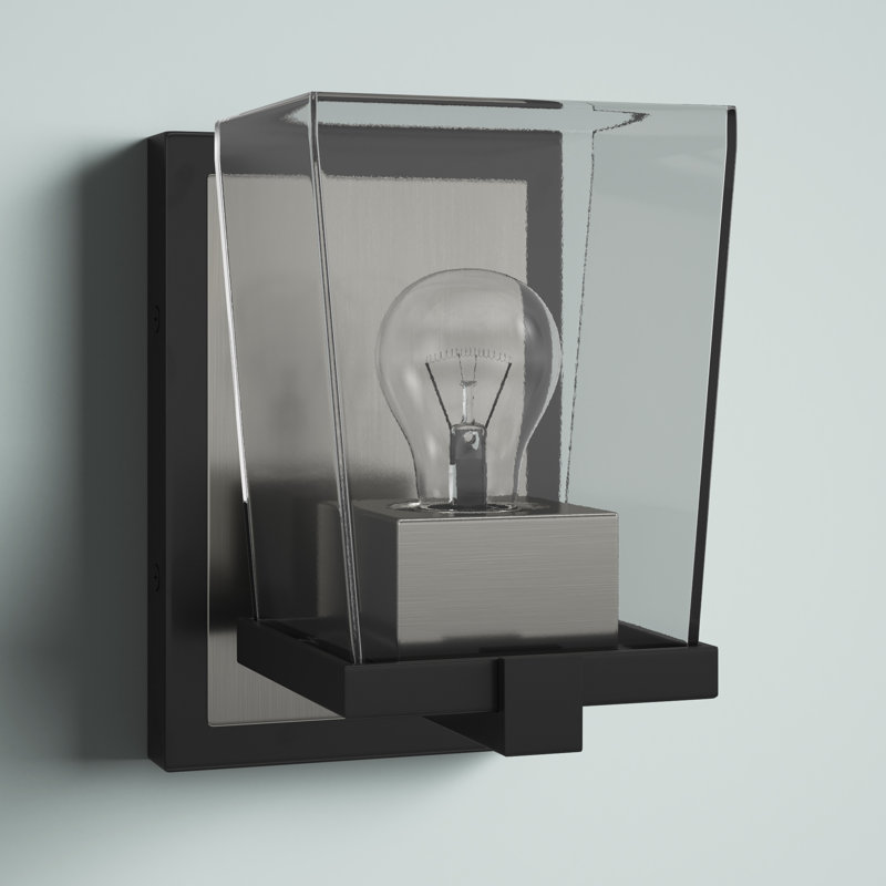 Plafonnier encastré 1 lumière Braydon, Nickel brossé