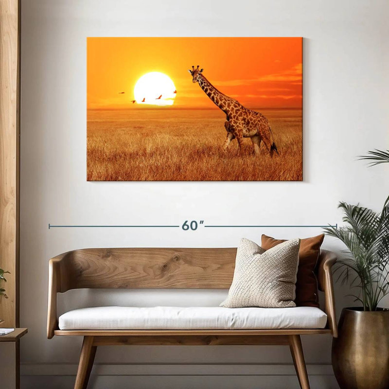 Big Sunset Giraffe, H 30 po x l 45 po