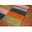 Tapis à carreaux en laine à motif oriental marocain 7 x 10