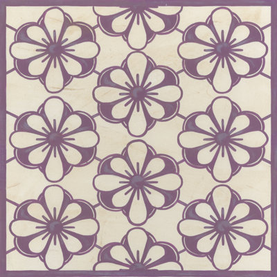 Floral Trellis VI by June Erica Vess - Wrapped Canvas Print