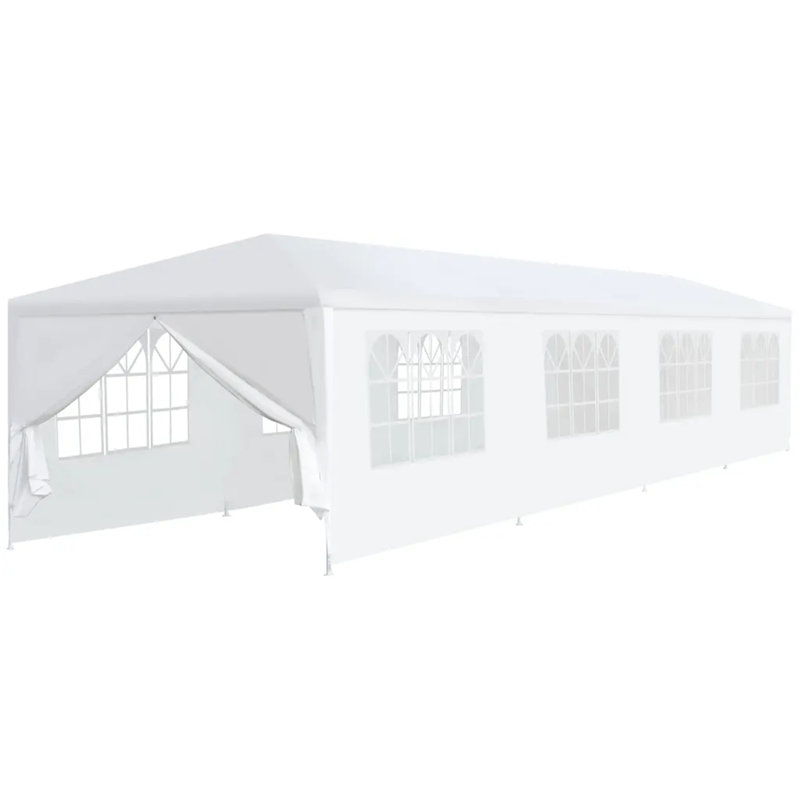 12m x 3m Steel Party Tent, White