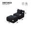 Fauteuil inclinable simple en mousse entièrement compressée-448584104