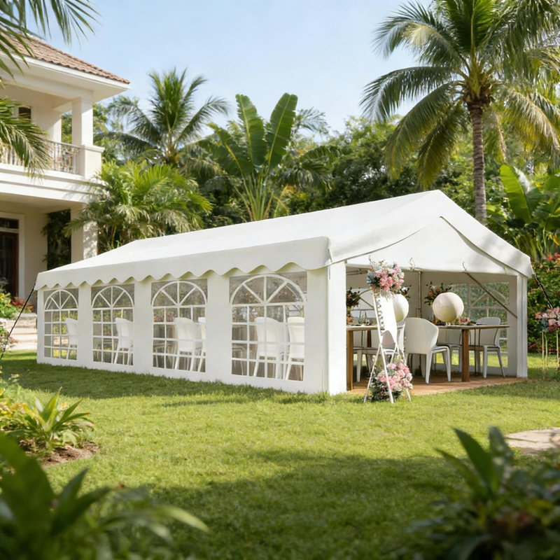 Tentes et abris de camping en acier durable, style fête spacieuse