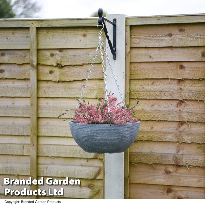 Hornsea Hanging Planter, Dark Grey