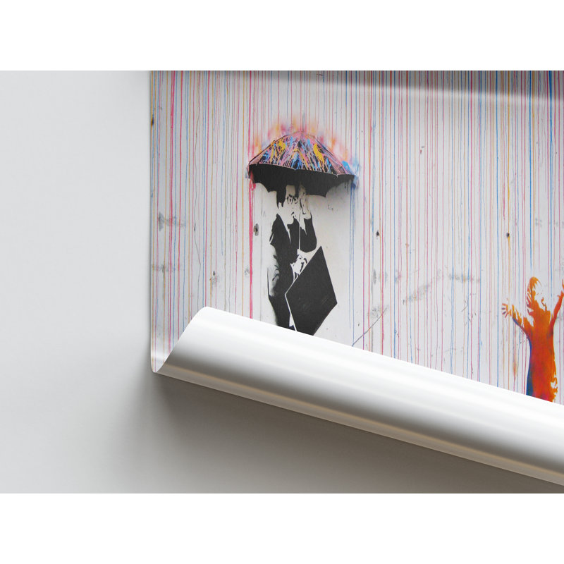Impression sur toile Banksy, H 28 po x l 39 po, Toile tendue