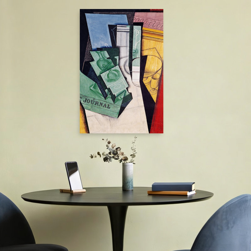 Breakfast, 1910-15 Abstract Contemporary Wall Art Print by Juan Gris - Wrapped Canvas Print, 60.96cm H x 40.64cm W