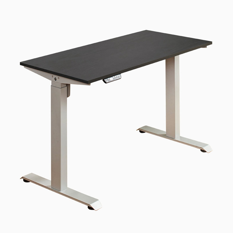 Adjustable Solid Wood Standing Desk, Black