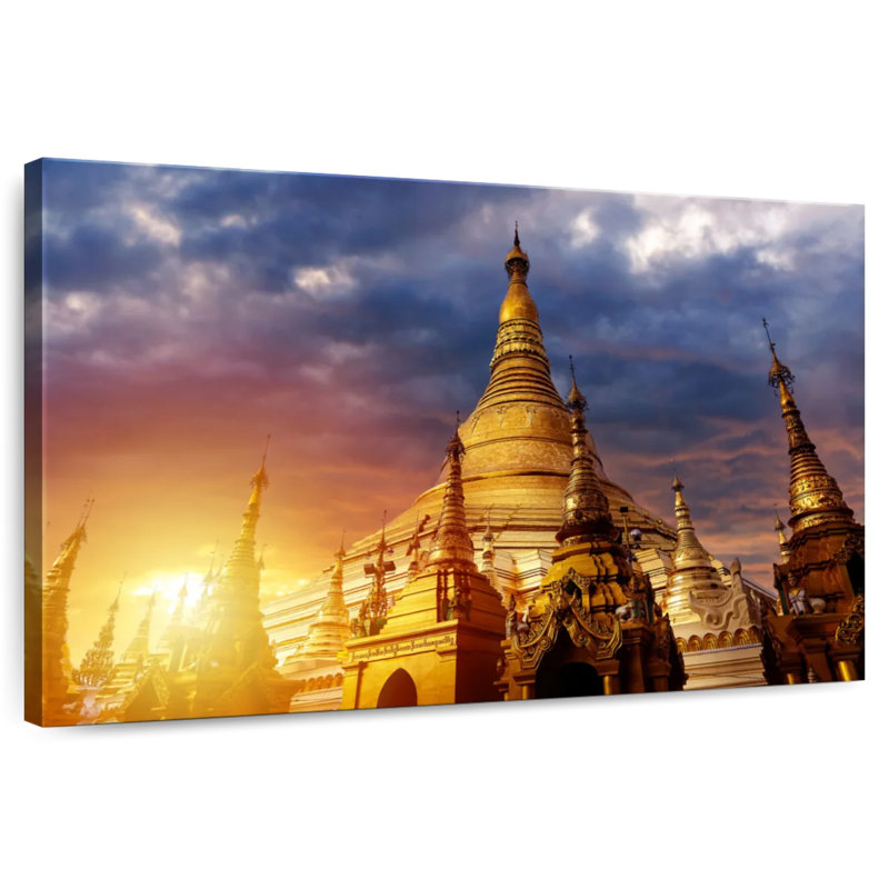 Adella Shwedagon Golden Temple, 20" H x 30" W